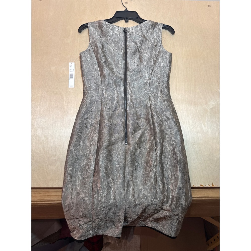 Antonio Melani Amelia Metallic Jacquard Cocktail Dress NWT Size 0 $169 MSRP - Picture 4 of 8